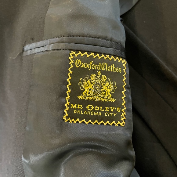 Oxxford Clothes Hand Made In USA Navy Wool Fawnskin Blazer Size 46 T $3295 - Picture 7 of 7